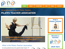 Tablet Screenshot of pilatesteacherassociation.org